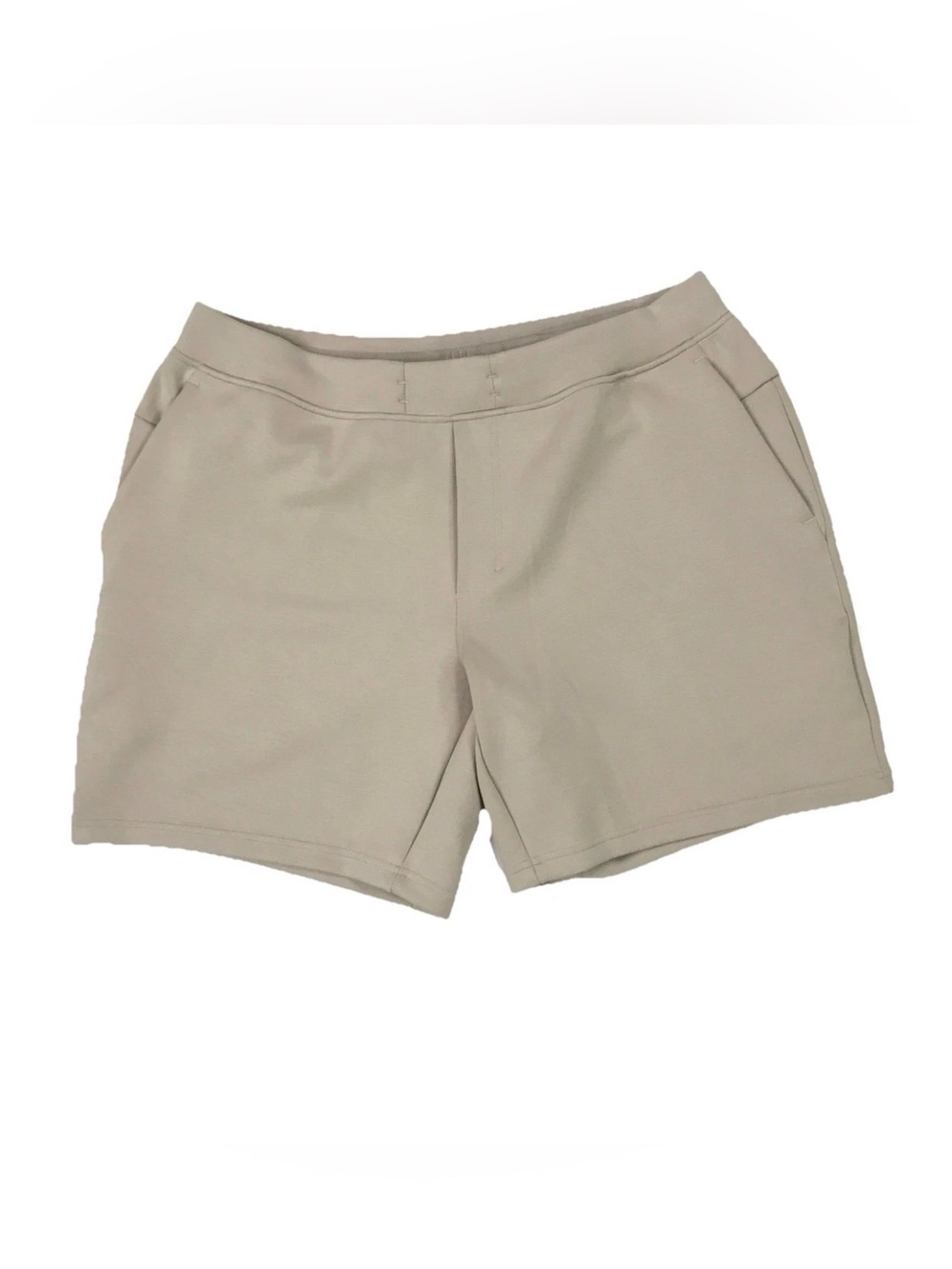 Lululemon City Sweat Shorts 2XL XXL Beige 7” Inseam Fleece Terry Steady Gym Yoga